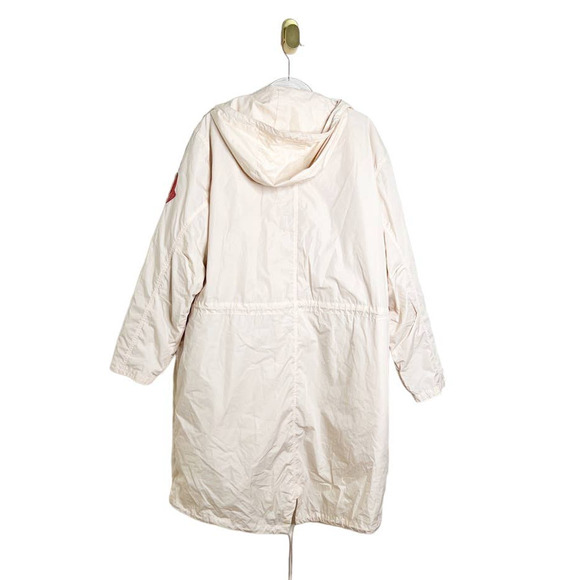NWT Moncler Elias Oversized Long Parka Jacket Down Filled Light Pink Sz 3/US L - Picture 5 of 15
